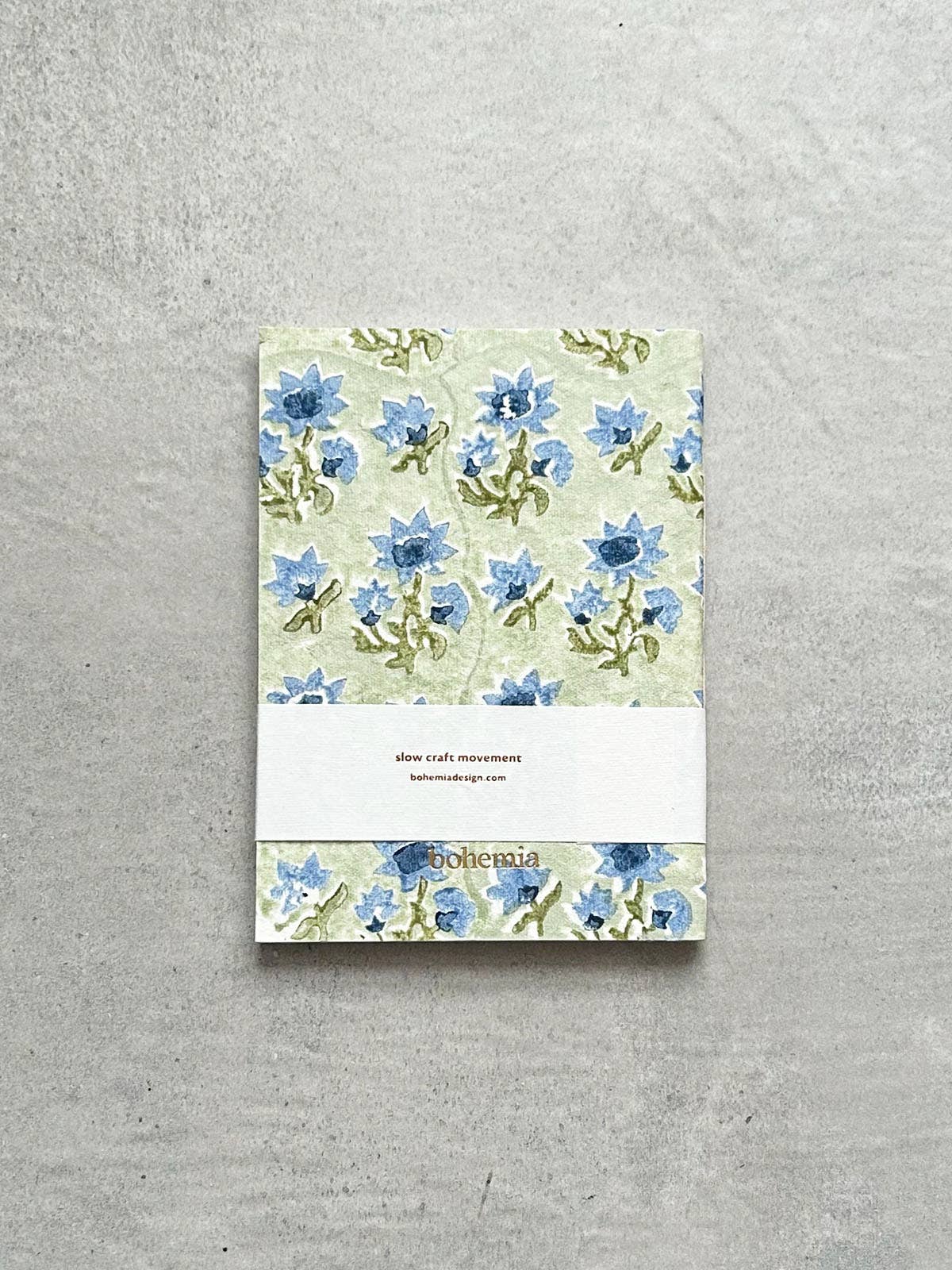 Medium Posie Notebook, Sage