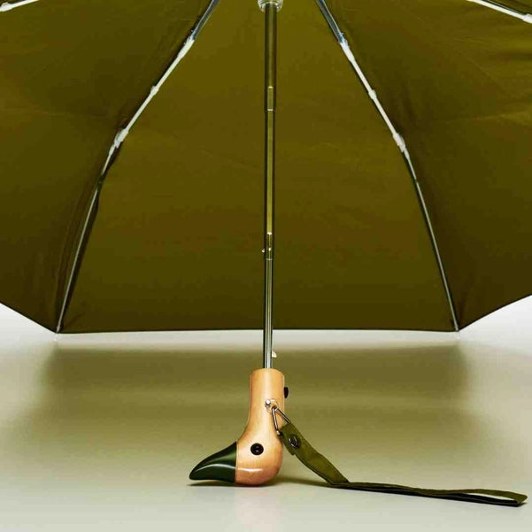 Olive Compact Eco-Friendly Duck Umbrella