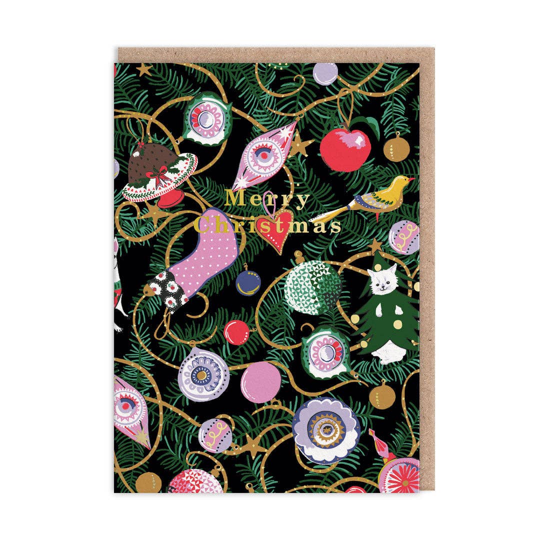 Ohh Deer UK + EU - Baulbles Christmas Card (9701)