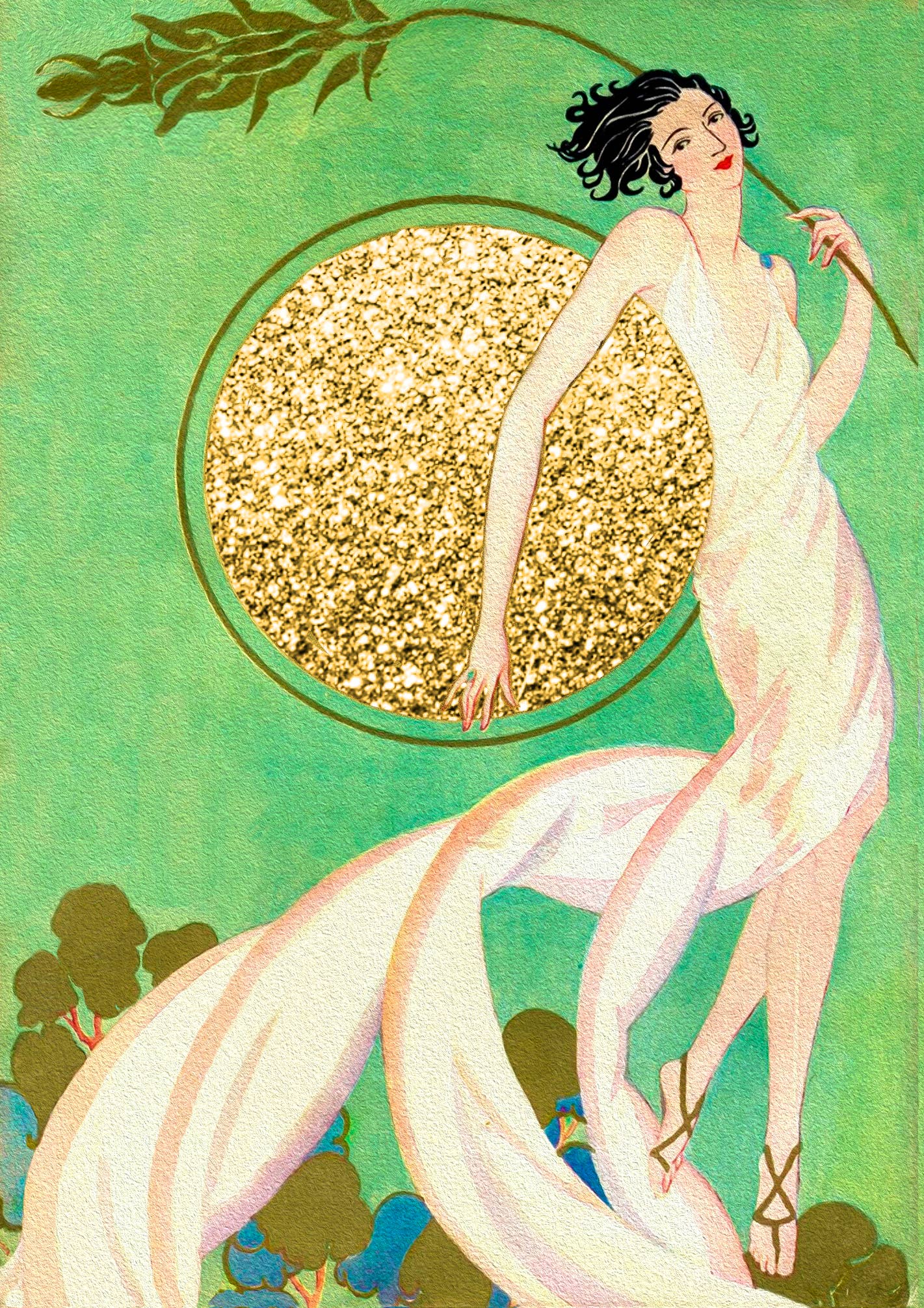 Madame Treacle - RS248P ~ Hand Glittered Greeting Card