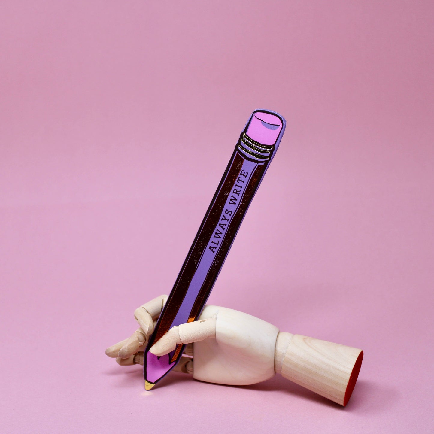 Always Write Pencil Bookmark- Black & Yellow