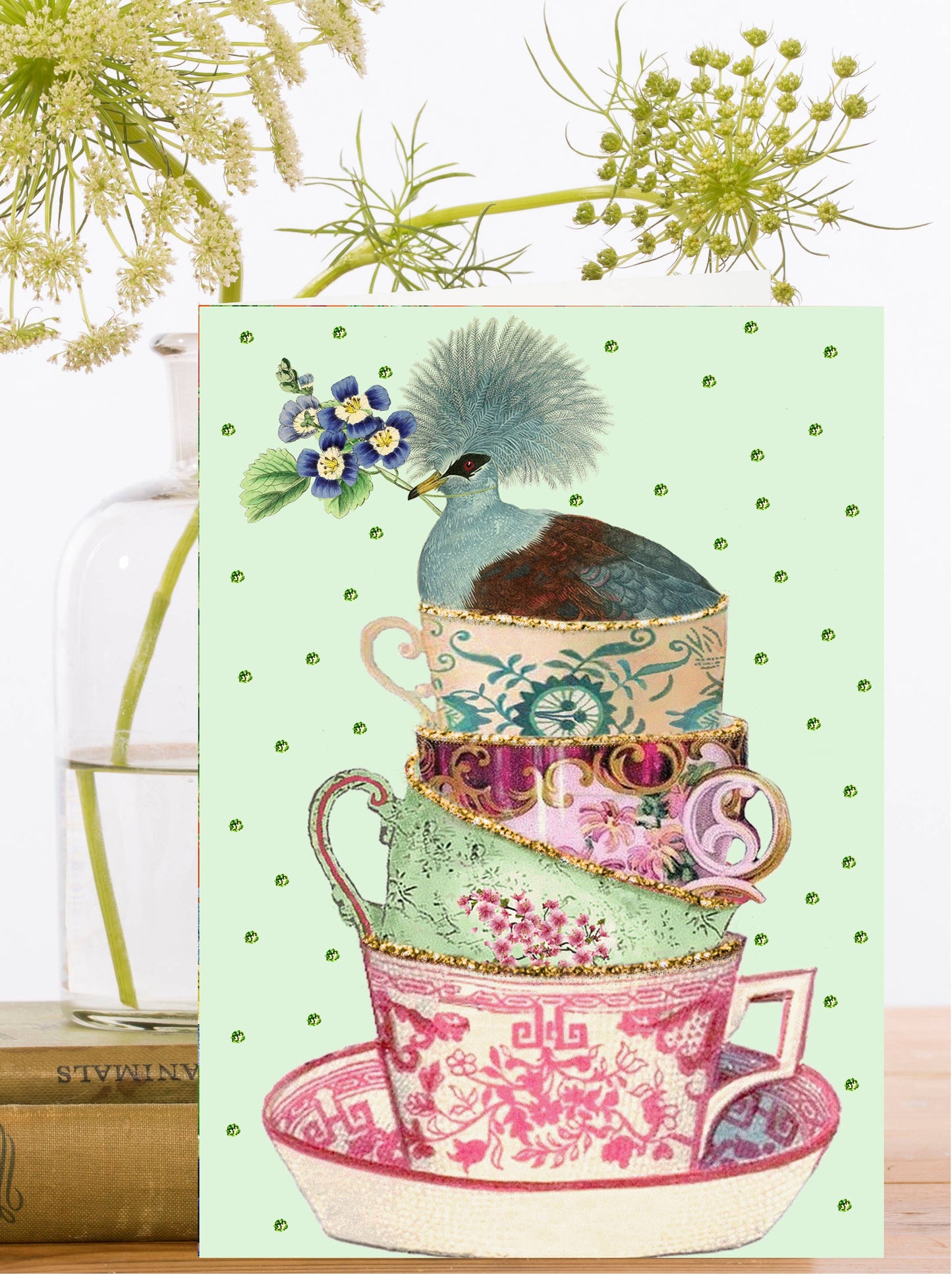 Madame Treacle - RS218P ~ Hand Glittered Greeting Card