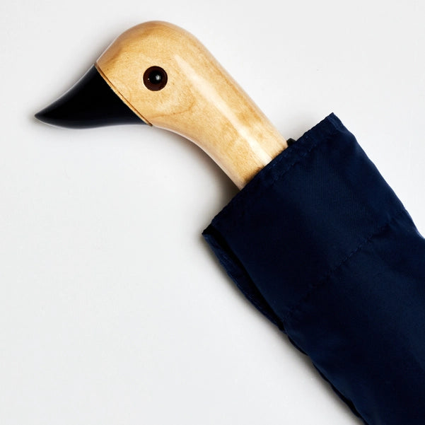 Navy Compact Eco-Friendly Duck Head Umbrella