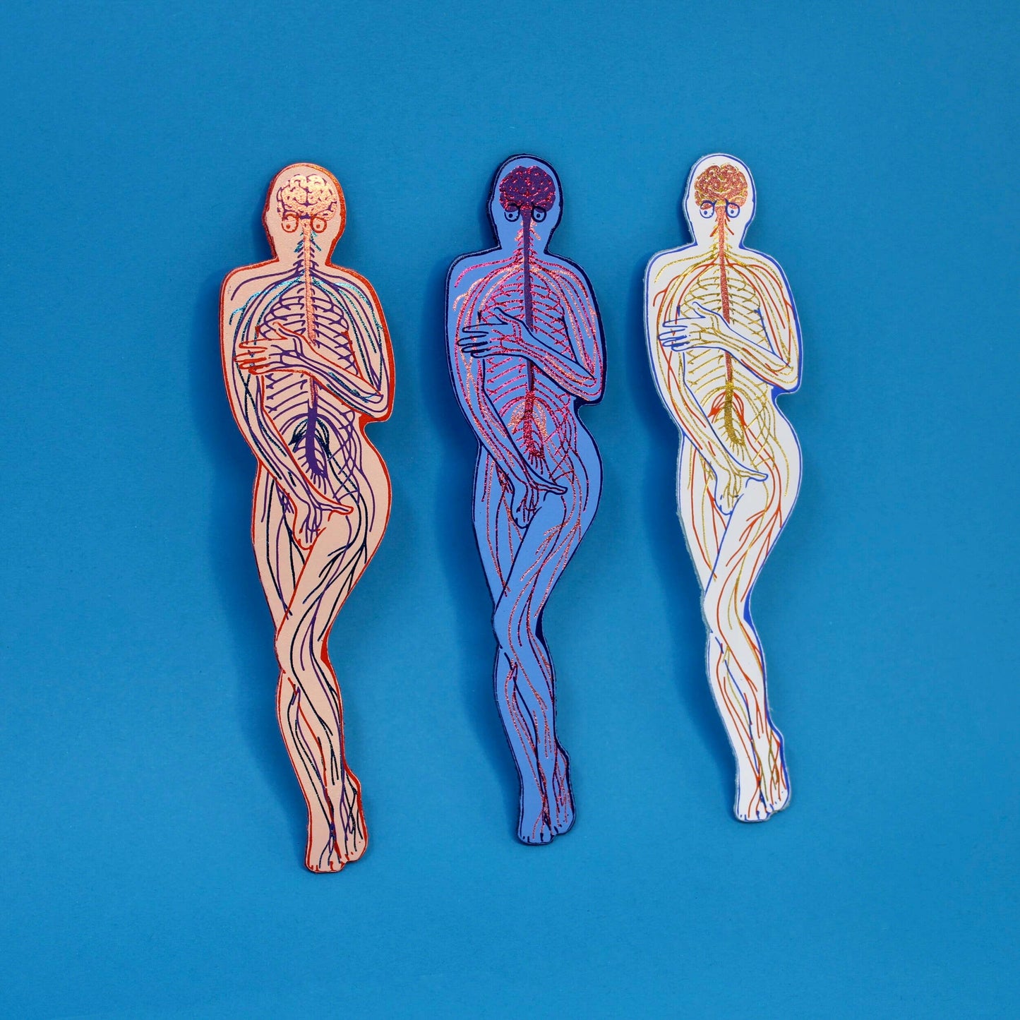 No Need To Be Nervous Bookmark - Blue