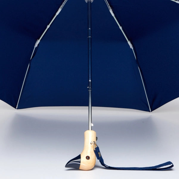 Navy Compact Eco-Friendly Duck Head Umbrella
