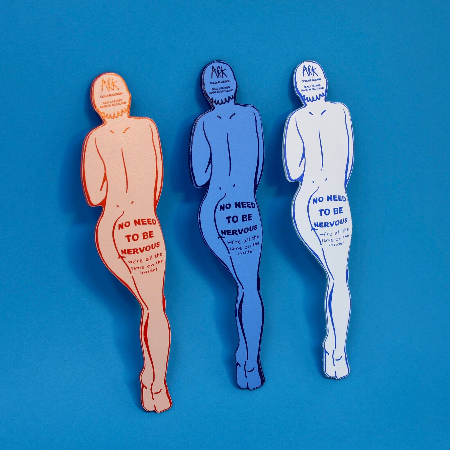 No Need To Be Nervous Bookmark - Blue