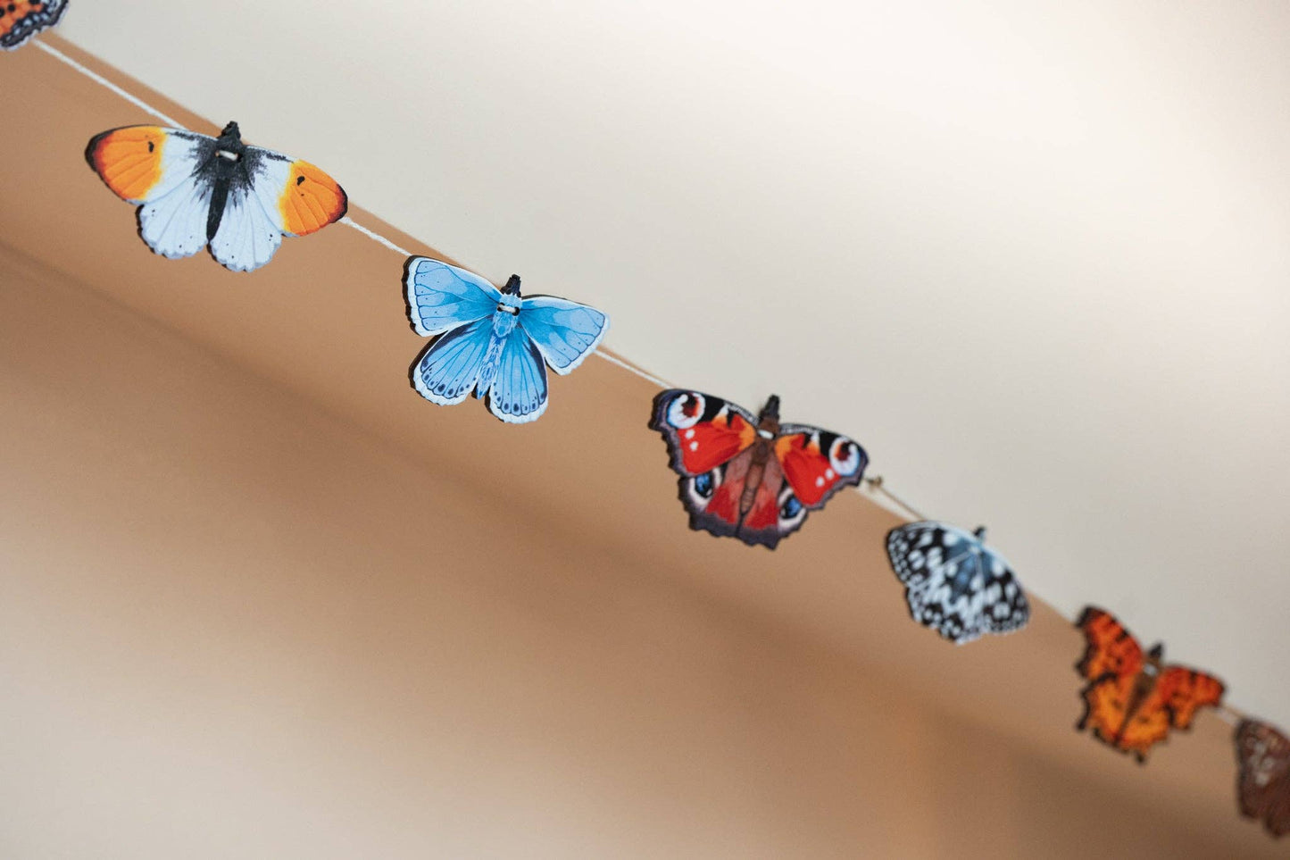 Dapple & Dot - BRITISH BUTTERFLIES WOODEN GARLAND