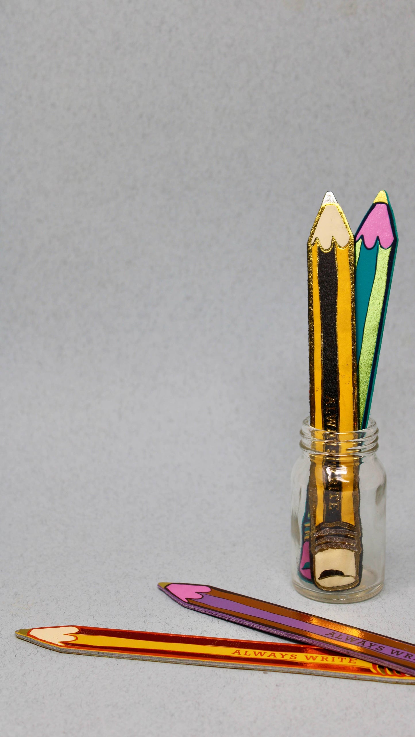 Always Write Pencil Bookmark- Black & Yellow