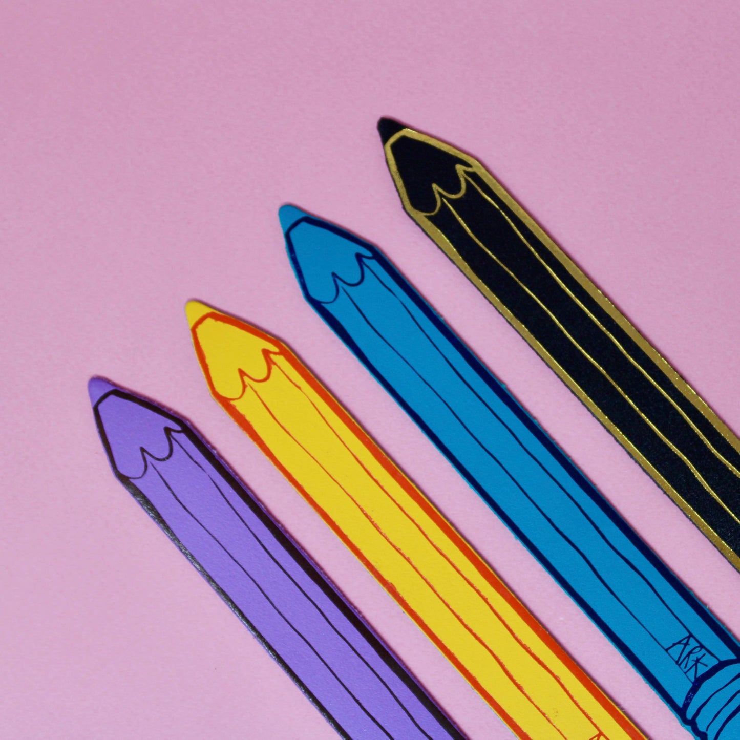 Always Write Pencil Bookmark- Black & Yellow