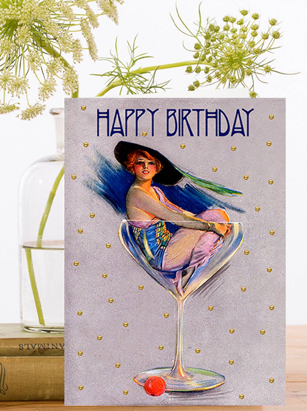Madame Treacle - HB161P ~ Hand Glittered Birthday Card