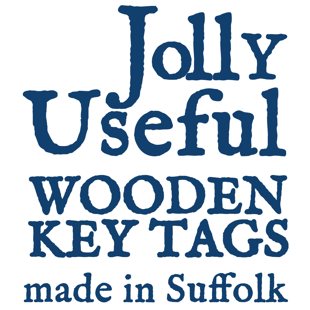 THE WOODEN POSTCARD COMPANY - THE TRACTOR Wooden Key Tag: 6x Mini Tags (8x4cm)