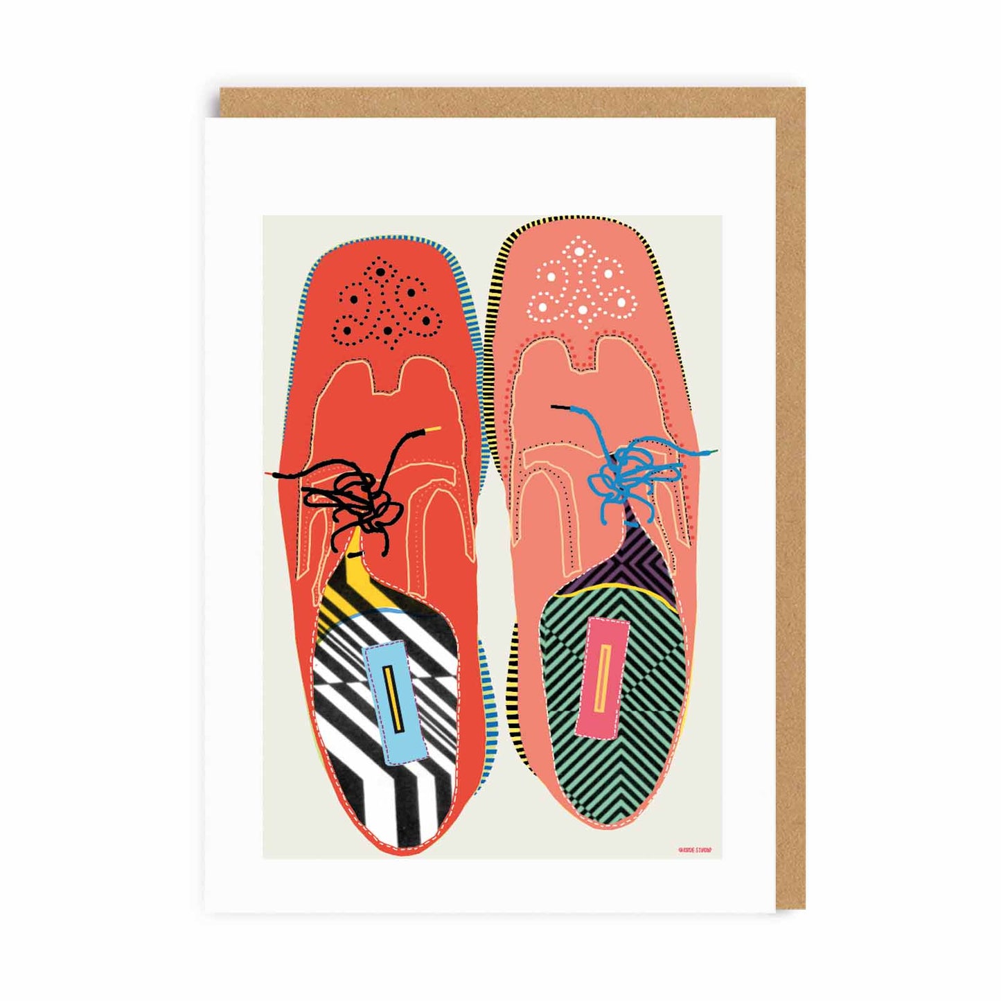 Ohh Deer UK + EU - Brogues Greeting Card (8271)