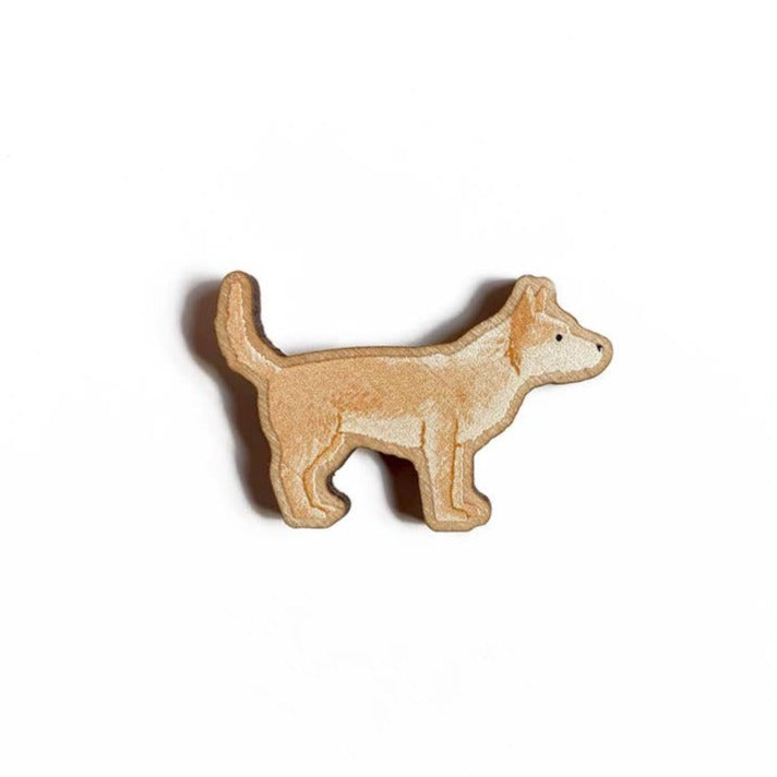 Terrier Wooden Dog Pin - Cassie