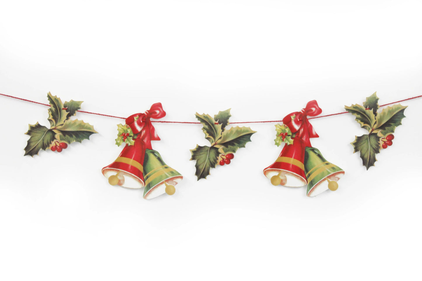 Holly And Bells Garland