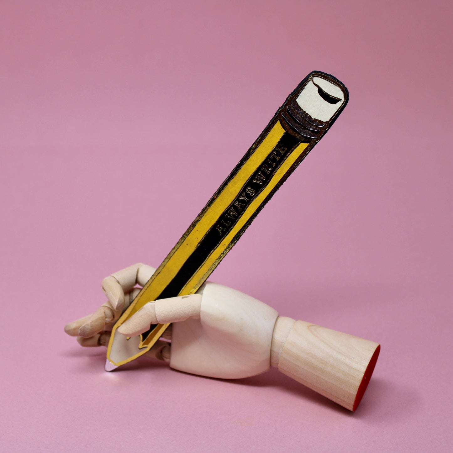 Always Write Pencil Bookmark- Black & Yellow