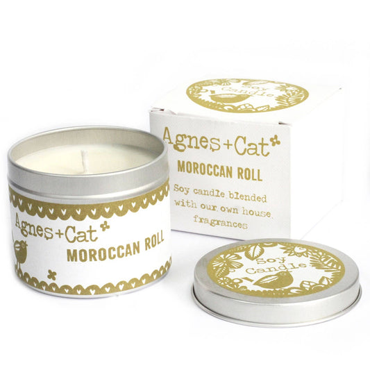 200ml Soy Wax Tin Candle - Moroccan Roll