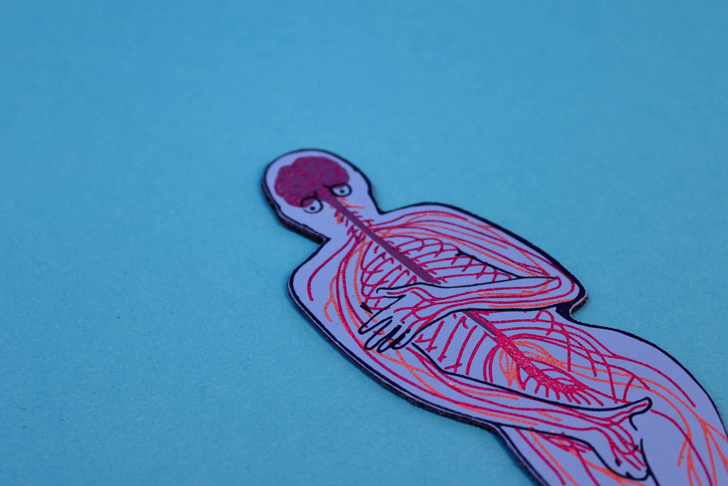No Need To Be Nervous Bookmark - Blue