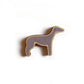 Greyhound Wooden Dog Pin