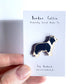 Border Collie Wooden Dog Pin