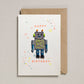 Petra Boase Ltd - Patch Cards (Pack of 6) Robot Happy Birthday