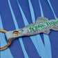 Gone Fishing Leather Key Fob