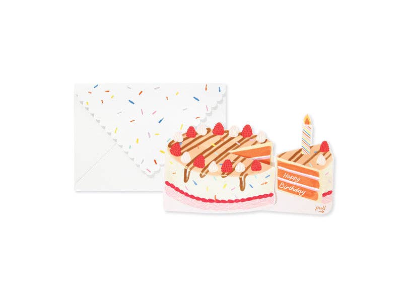 Cake 3D Pop Up Greeting Card