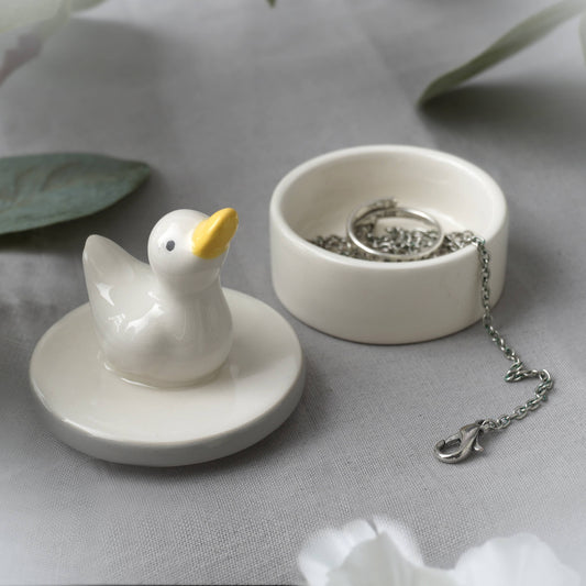 CGB Giftware - Send With Love Duck Ceramic Trinket Pot