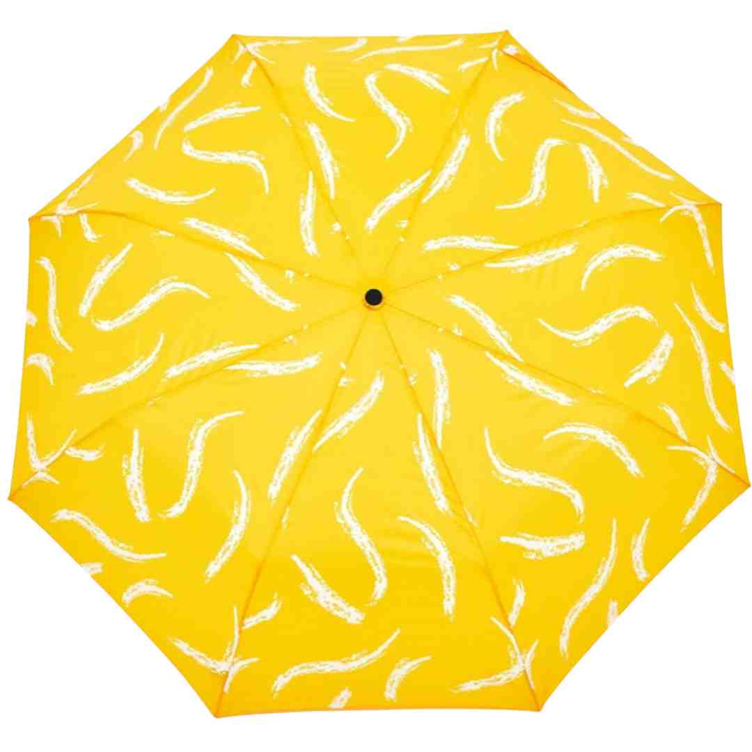 Saffron Yellow Brush Compact Eco-Friendly Duck Umbrella