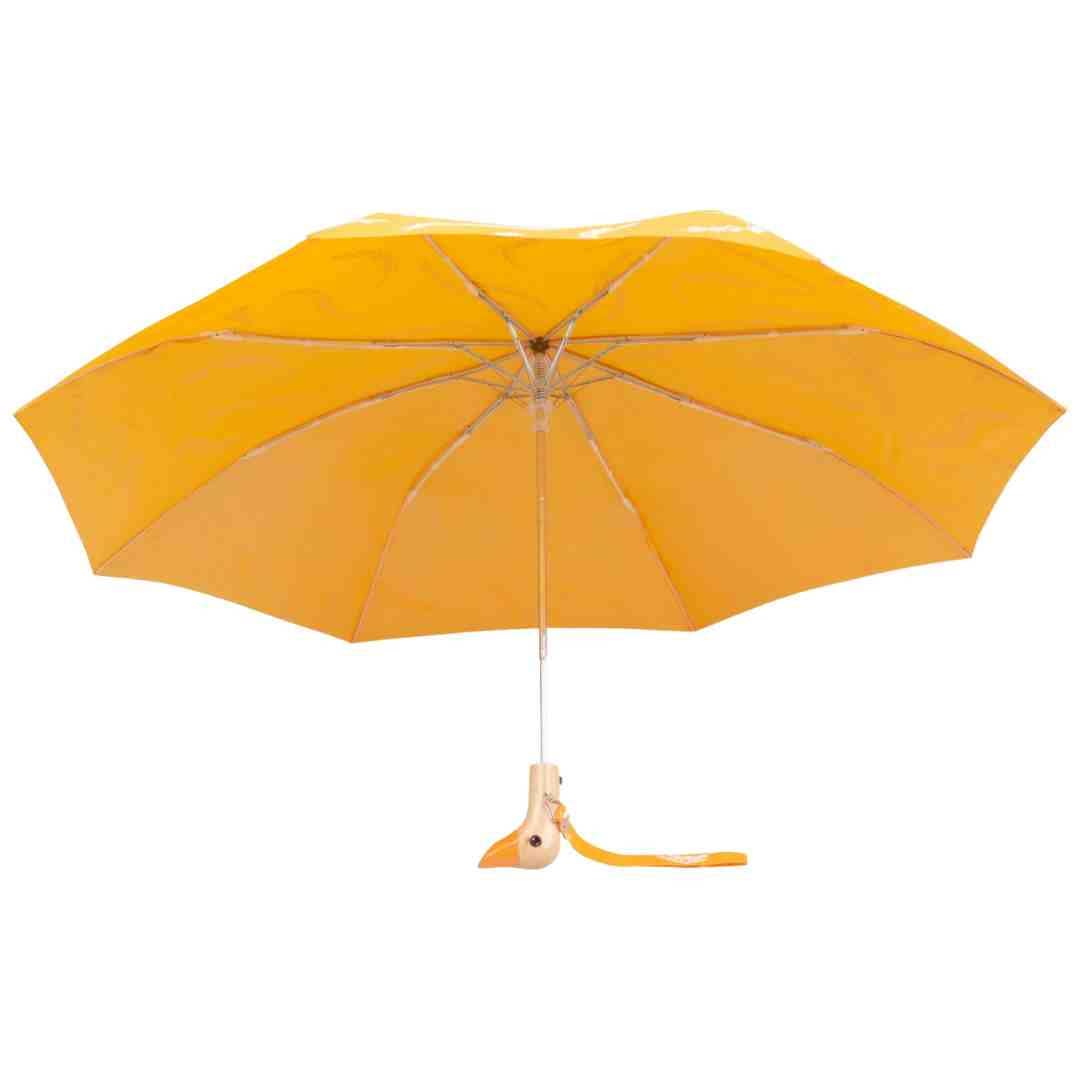 Saffron Yellow Brush Compact Eco-Friendly Duck Umbrella