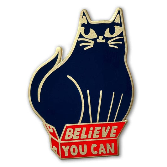 Incognito - Believe You Can Cat Enamel Pin