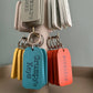 THE WOODEN POSTCARD COMPANY - 96 WOODEN KEY TAGS + FREE TREE STAND: Small key tags (8x4cm RRP £4.95)