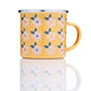 Enamelhappy - RETRO YELLOW ENAMEL MUG - Pretty Retro Tin Colourful Stylish: Rose Pink