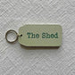 THE WOODEN POSTCARD COMPANY - THE SHED Wooden Key Tag: 6x Mini Tags (8x4cm)