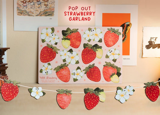 Dapple & Dot - WILD STRAWBERRY WOODEN GARLAND