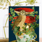 Madame Treacle - RS237P ~ Blank Teacup Garden  Greeting Card
