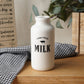 CGB Giftware - Loft 'Farm Fresh' Ceramic Milk Bottle In Gift Box