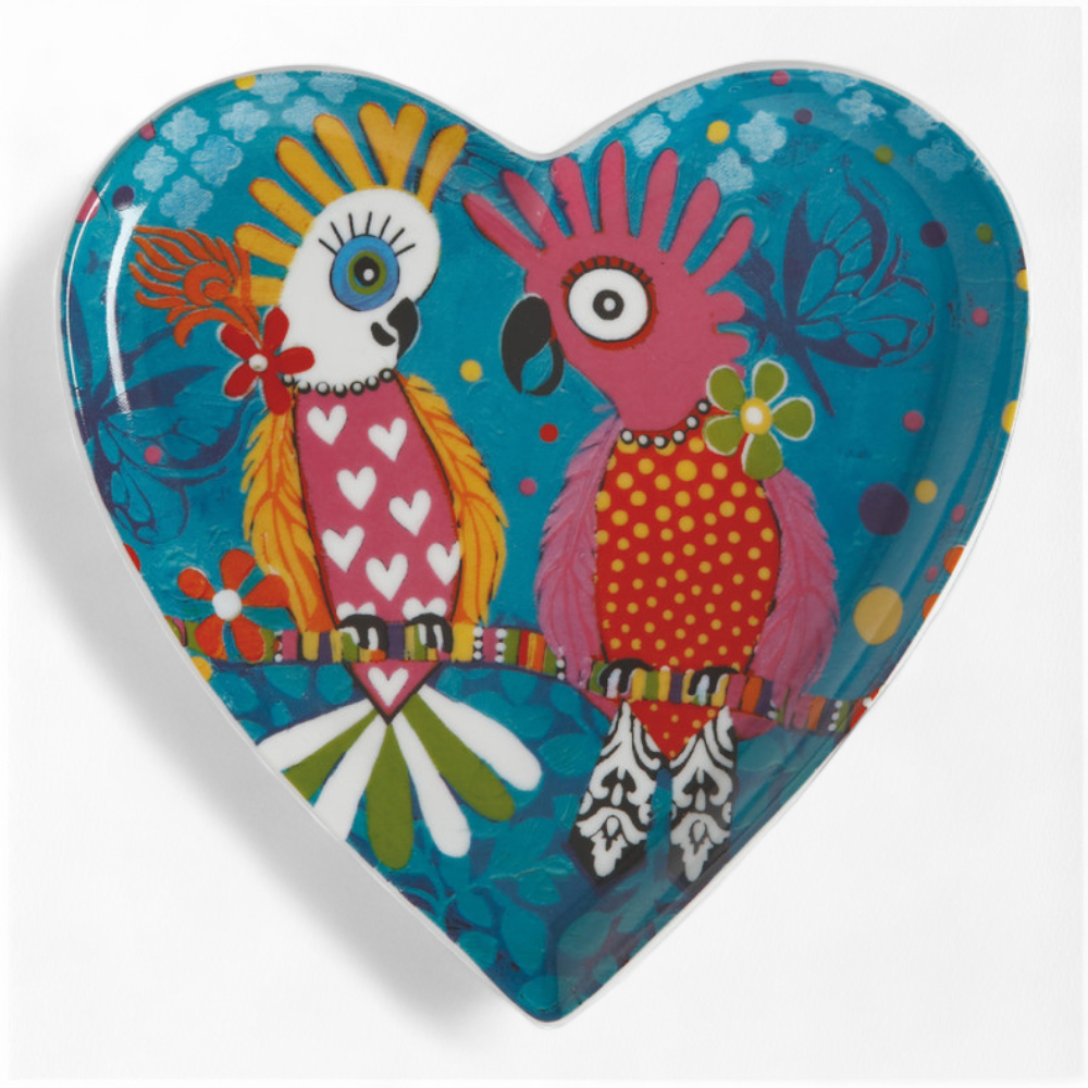 Love Hearts 15.5cm Chatter Heart Trinket Dish