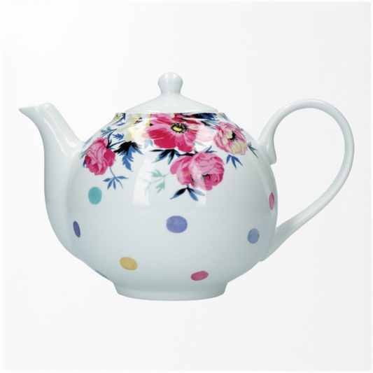Clovelly Porcelain 1 Litre Teapot