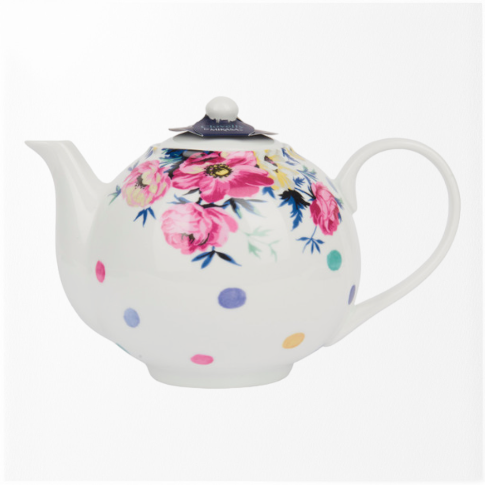 Clovelly Porcelain 1 Litre Teapot