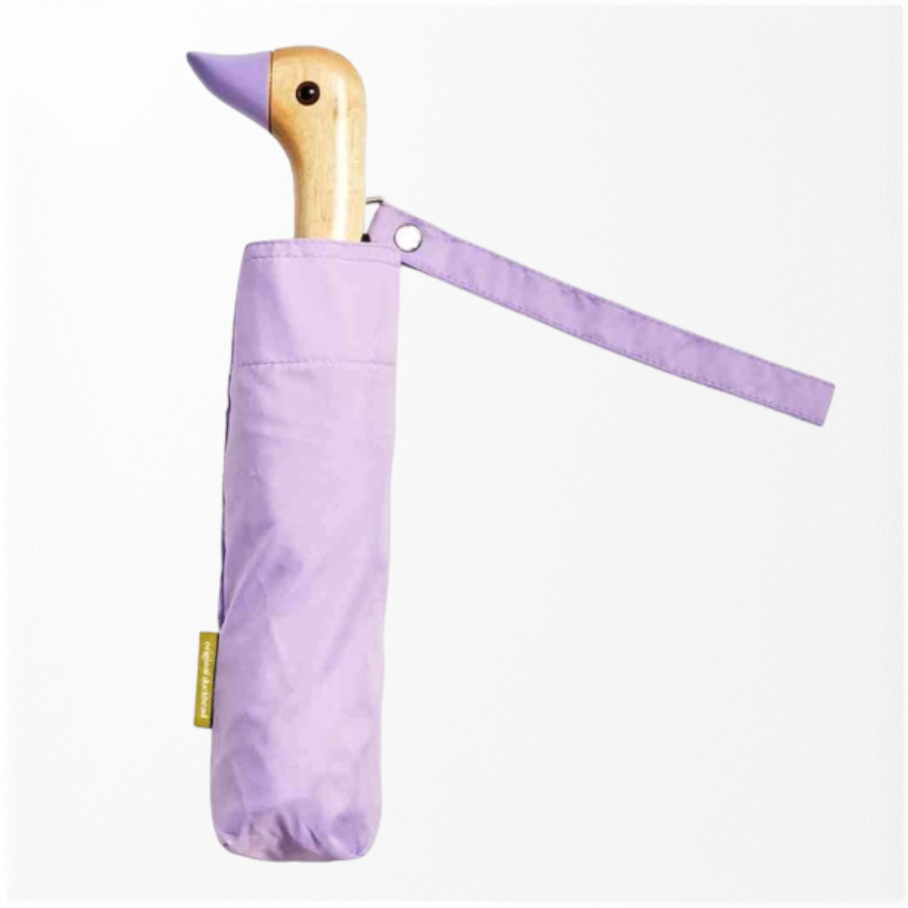 Lilac Compact Eco-Friendly Duck Head Umbrella