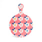 Enamelhappy - Chopping Board Rose Pink Retro Floral Kitsch Colourful Fun: Pink