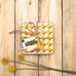 Enamelhappy - SET OF FOUR MIXED COLOURFUL COASTERS - Retro Floral