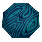 Blue Swirl Compact Eco-Friendly Wind Resistant Duck Umbrella