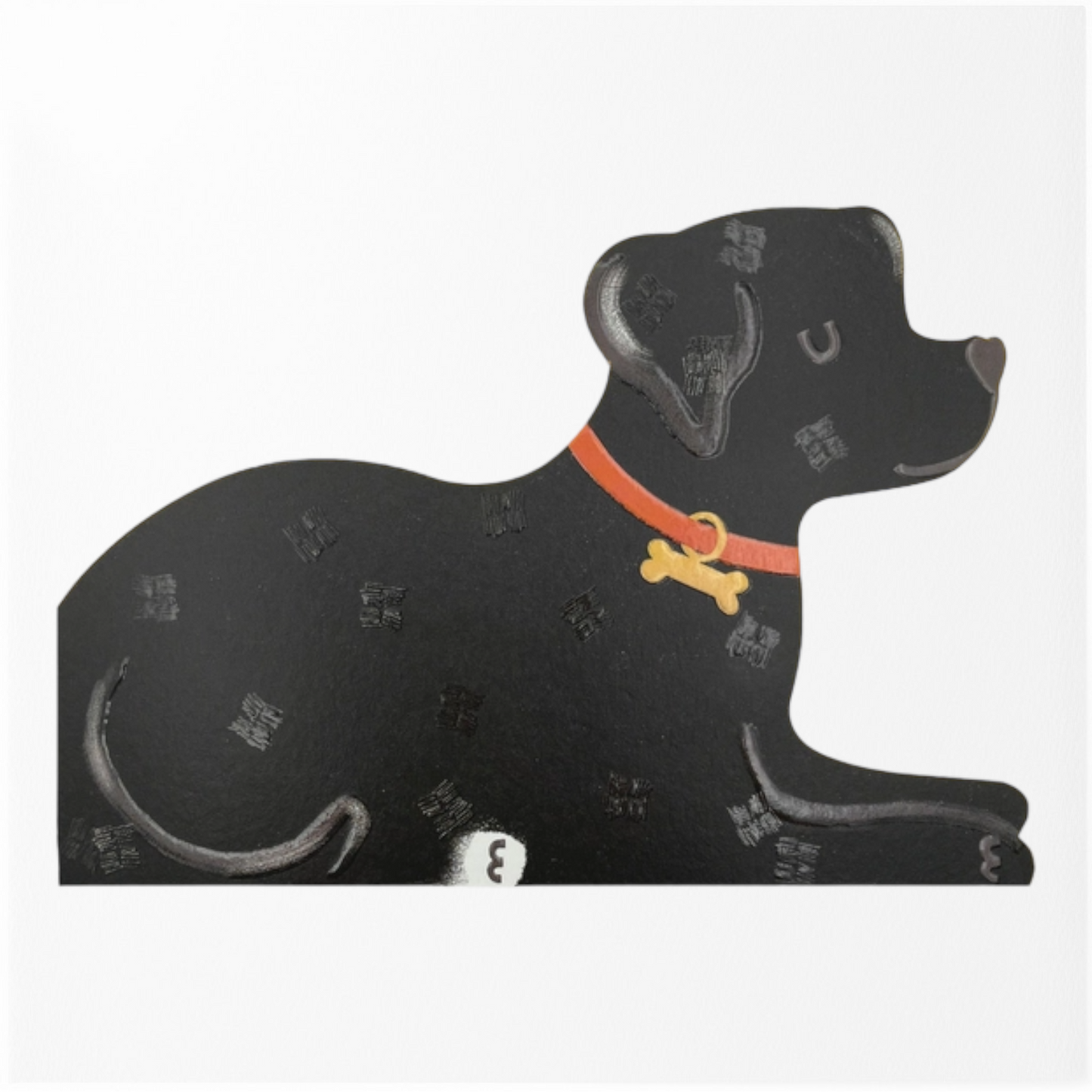 Black Labrador Dog Card