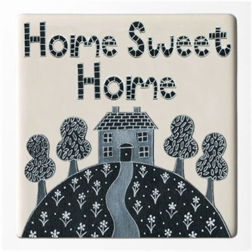 Home Sweet Home Ceramic Coaster