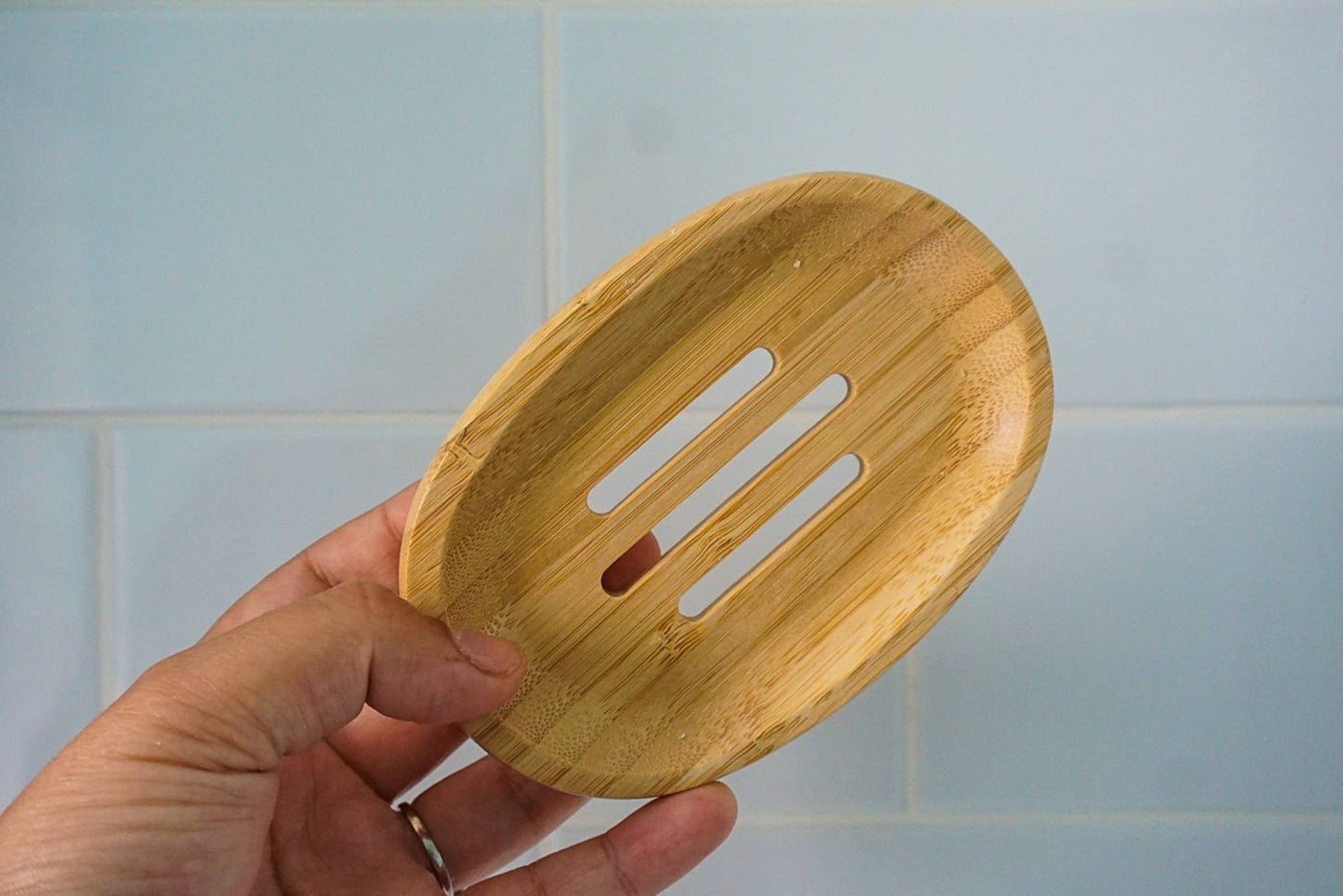 Bamboo Soap Dish - Oval