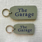 THE WOODEN POSTCARD COMPANY - THE GARAGE Wooden Key Tag: 6x Mini Tags (8x4cm)