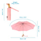 Pink Compact Eco-Friendly Wind Resistant Umbrella