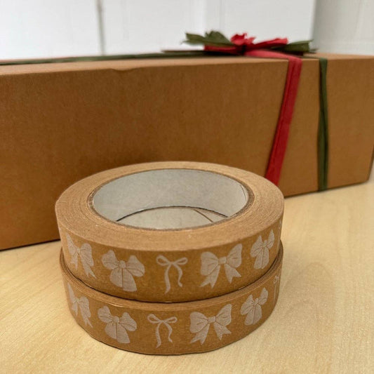 &Keep - Bows Biodegradable Paper Tape 24mm x 50m