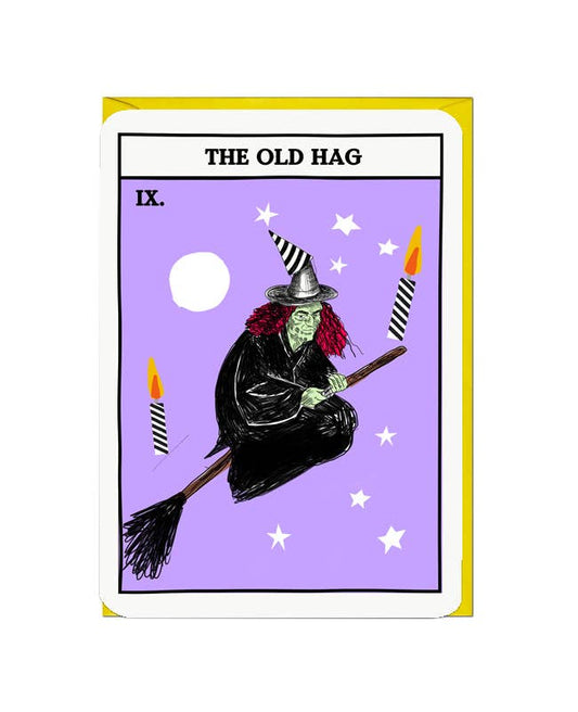 Old Hag Tarot Birthday Card